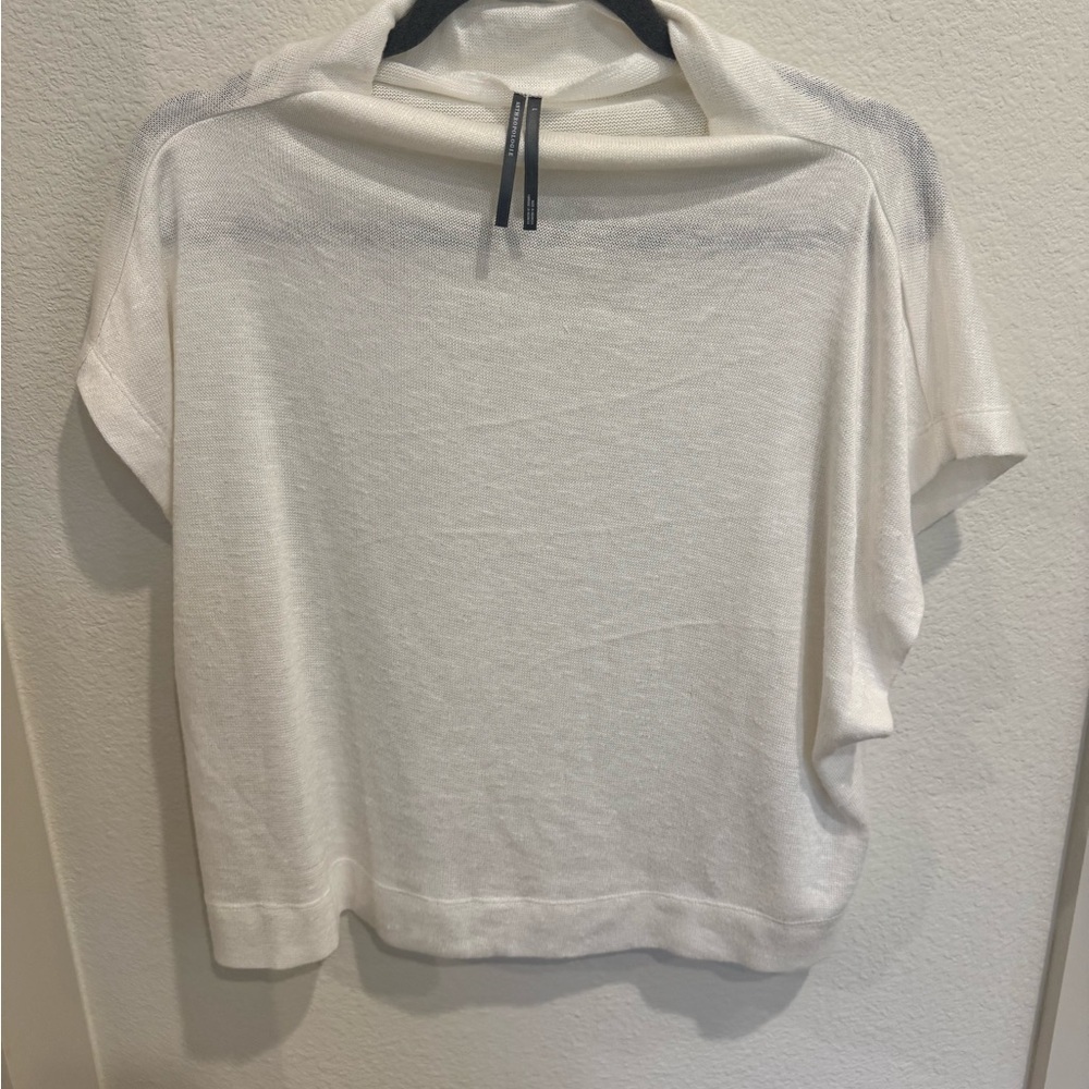Anthropologie White Relaxed Blouse